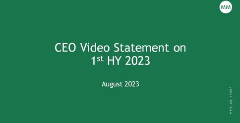 CEO Video Statement on first HY 2023