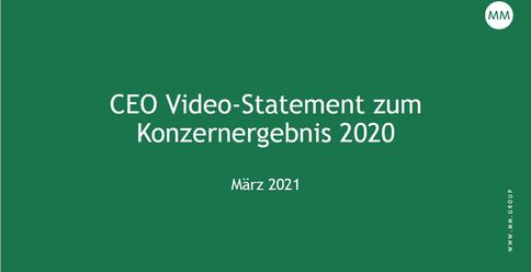 CEO Video-Statement zum Konzernergebnis 2020