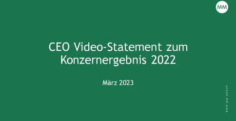 CEO Video-Statement zum Konzernergebnis 2022